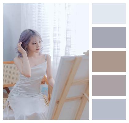 Painting Muse Model Dress Image